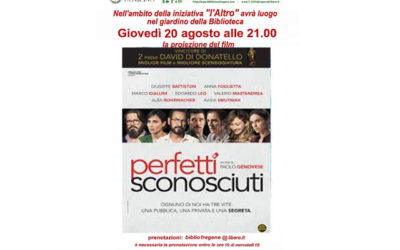 Proiezione film: Perfetti sconosciuti, di Paolo Genovese