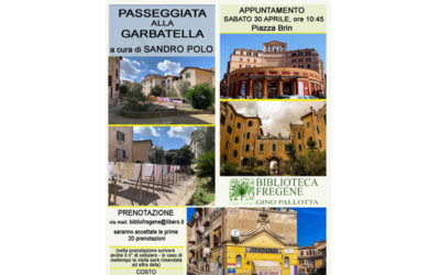 A grande richiesta: visita guidata alla Garbatella a cura di Sandro Polo, 30 aprile, ore 10,45 a piazza Brin