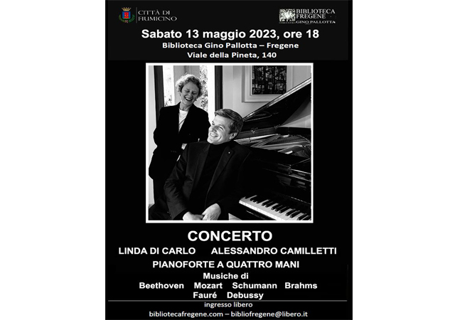 CONCERTO per PIANOFORTE con i MAESTRI LINDA DE CARLO e ALESSANDRO CAMILLETTI