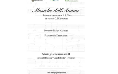 Musiche dell’Anima: Pianoforte, Delia Amiri; Soprano Flavja Matmuja