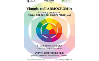 VIAGGIO NELL’ARMOCROMIA con Simona Calavetta sabato 21 ottobre, ore 18