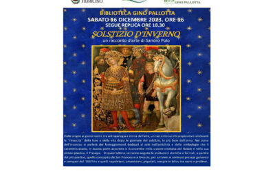 “Solstizio d’inverno” di Sandro Polo. Sabato 16 dicembre 16 oppure ore 18,30