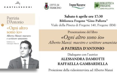 Dedicato al Maestro Alberto Manzi: presentazione del libro di Patrizia D’Antonio “Ogni altro sono io”