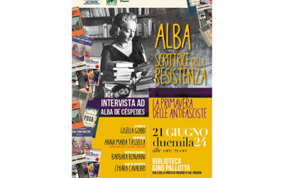 Venerdì 21 giugno ore 21: Intervista ad Alba De Cespedes. La primavera delle antifasciste