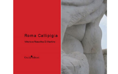 Vittorio e Roswita Di Martino presentano “Roma Callipigia” (che esamina un tema insolito e provocatorio, come quello del fondoschiena) con il Prof. Marcello Fagiolo.
