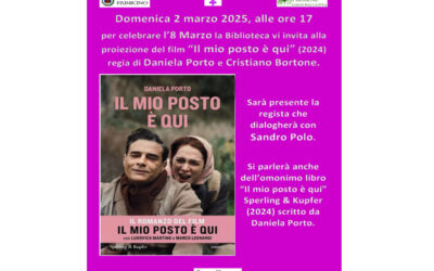 Festa della Donna: tre eventi per celebrarla. 2, 8, 15 marzo, ore 17.