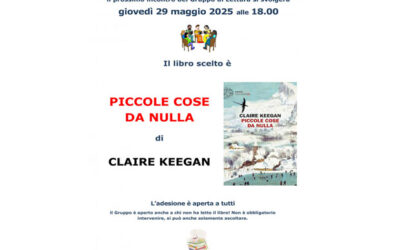 Gruppo di Lettura 29 maggio, ore 18: “Piccole cose da nulla” di Claire Keegan