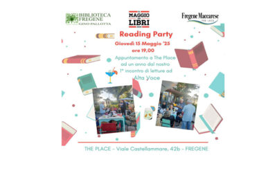 Reading Party al The Place 15 Maggio ore 19