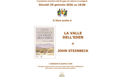 Grruppo di Lettura, giovedì 29 gennaio 2026: “La valle dell’Eden” di John Steinbeck
