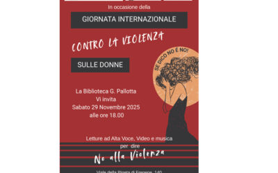 Contro la violenza sulle donne: 29 novembre ore 18